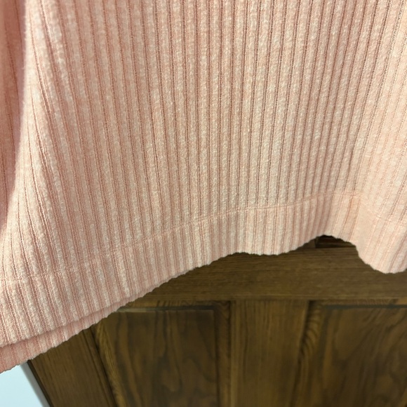 Maeve by Anthropologie Turtleneck Soft Pink Ribbed Cowl Neck Sweater Large - Picture 8 of 12